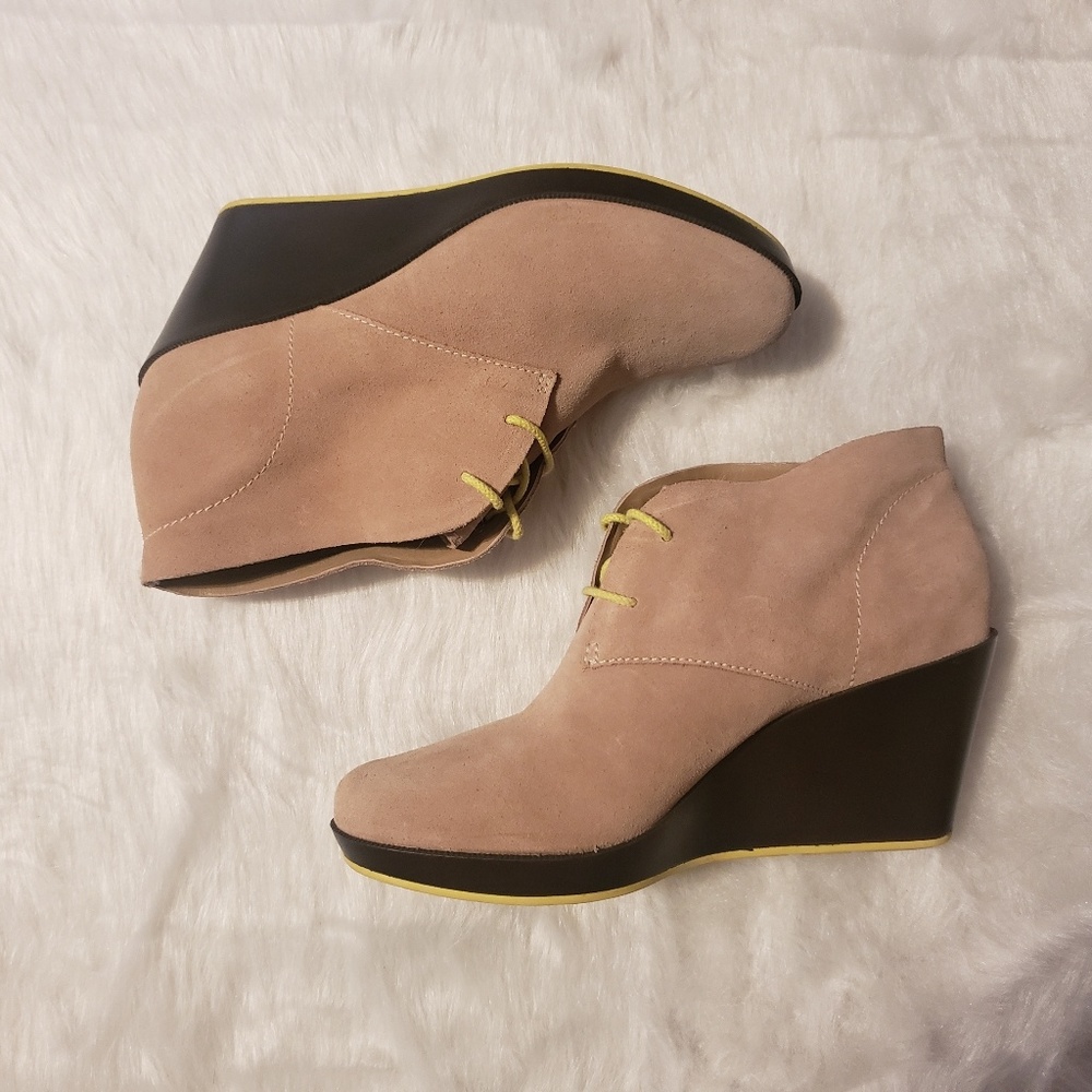 Cole Haan Nike Air Britt Chukka Suede Wedges 9.5 - Picture 5 of 8